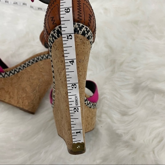 RUPERT Sanderson Nissa Peep Toe Wedge EU Size 36/ US Size 6 - Picture 11 of 12